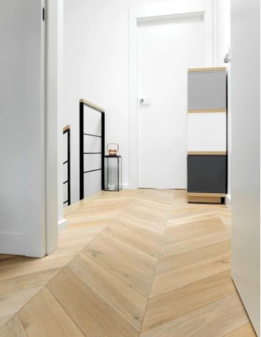 Parquet Point de Hongrie brut, CHÊNE NA 21X100X696