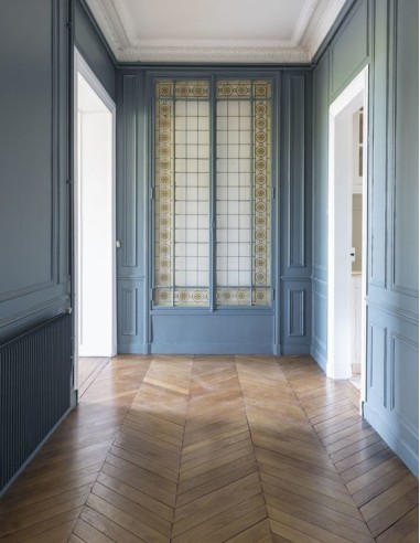 Parquet Point de Hongrie brut, CHÊNE PR BIS 21X120X476