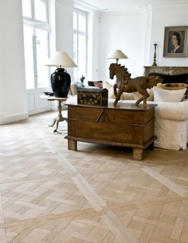 Parquet Versailles brut poncé CHÊNE NA 23X800X800